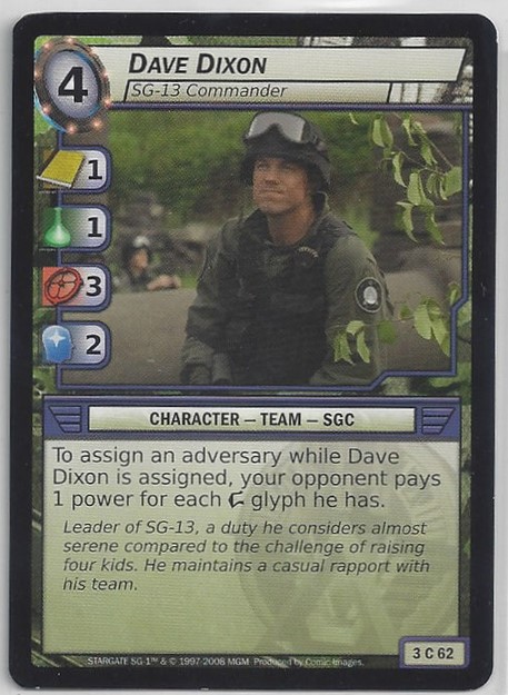 Dave Dixon, SG-3 Commander